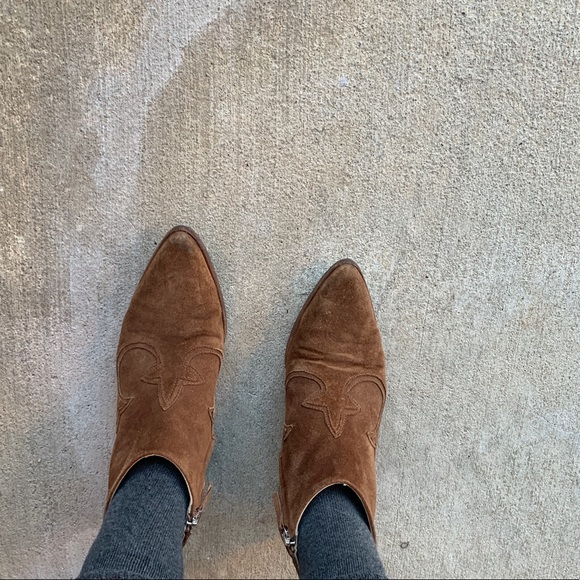 Freda Salvador Arroyo western tan leather bootie size 7.5 - Picture 10 of 10